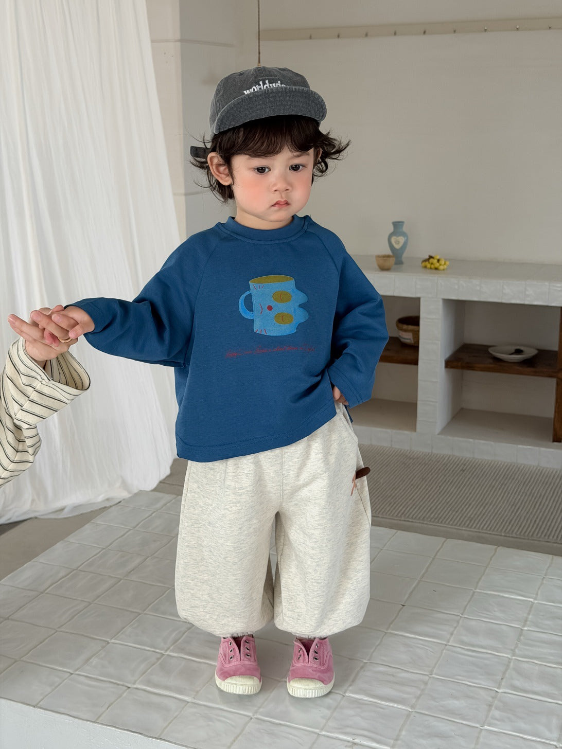 マグカッププリントラグランtシャツ