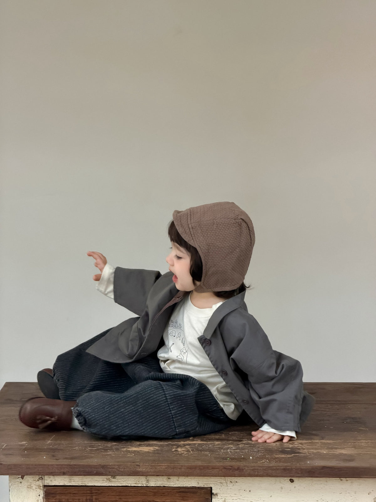 ストライプバルーンデニムパンツ