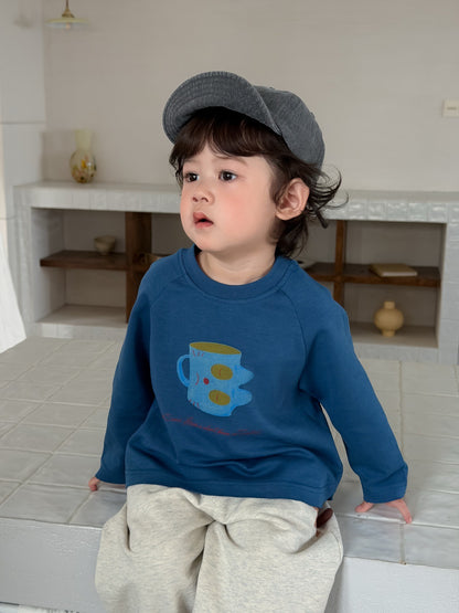 マグカッププリントラグランtシャツ