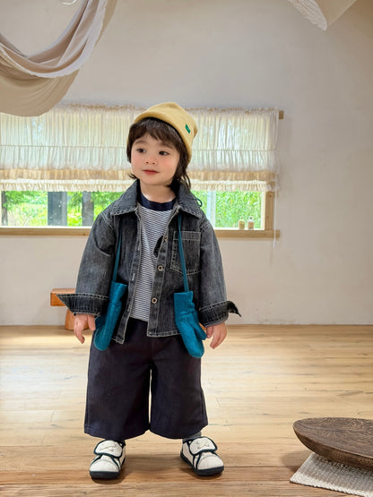 ウォッシュ加工デニムシャツジャケット