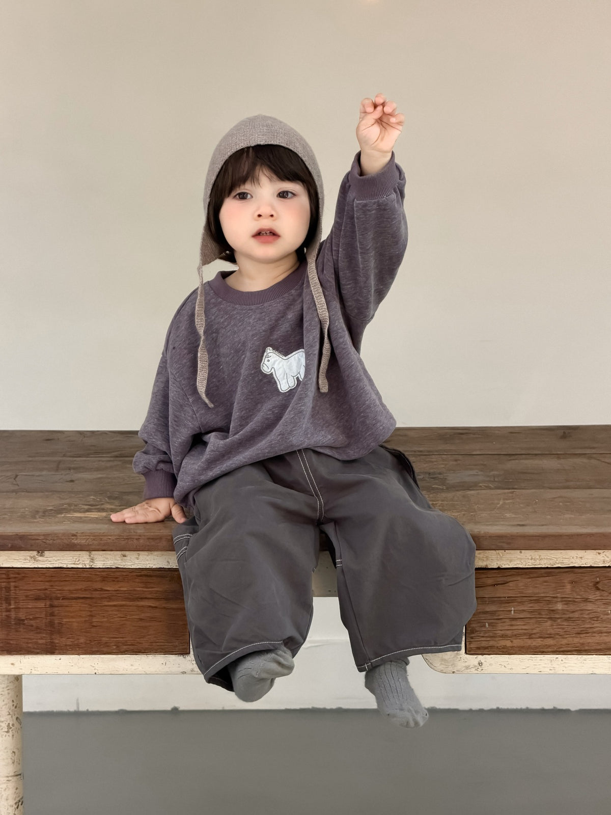 ステッチワイドパンツ