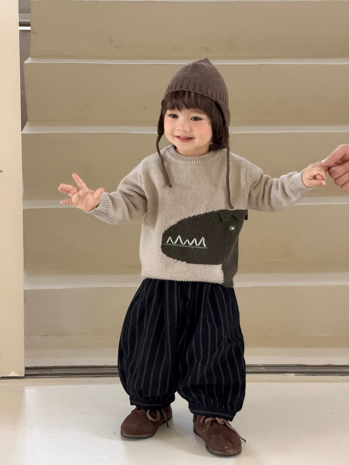 ストライプバルーンパンツ