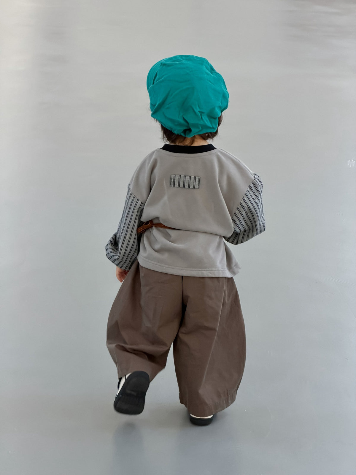 ストライプポケットワイドパンツ