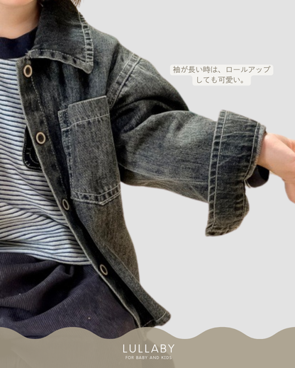 ウォッシュ加工デニムシャツジャケット