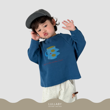 マグカッププリントラグランtシャツ