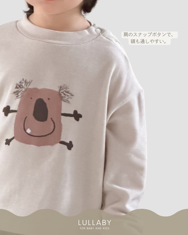 コアラプリントロングtシャツ