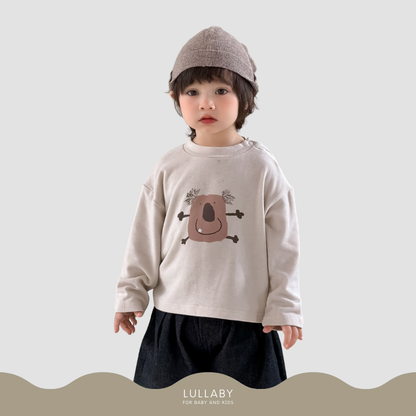 コアラプリントロングtシャツ