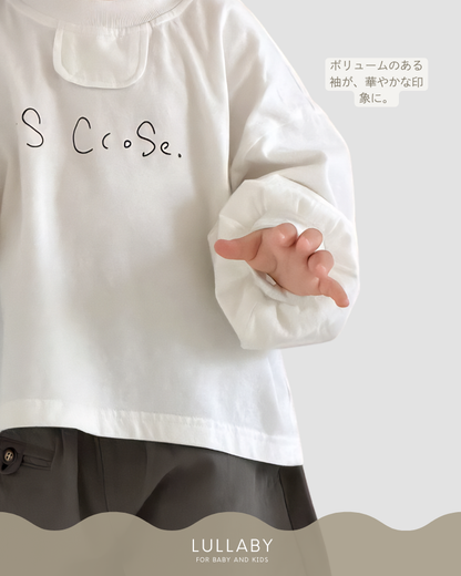 ロゴプリント長袖Tシャツ